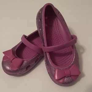 Crocs Keeley Purple Sparkle Size 10 Toddler